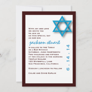 Bar Mitzvah Convite Jackson