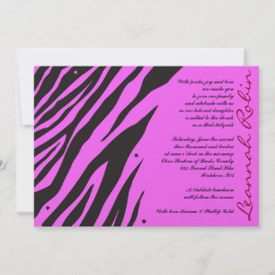 Bar Mitzvah Convite Rosa