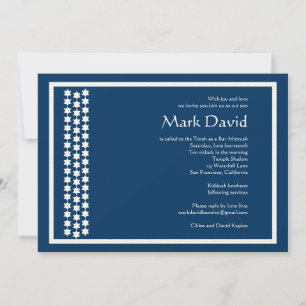 Bar Mitzvah Convite Star David Marinho TEXTUALIZAD