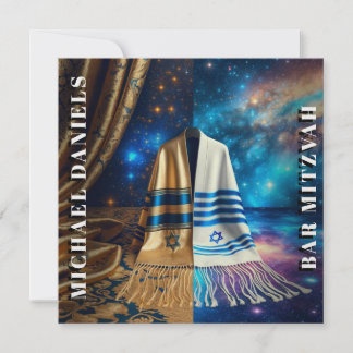 Bar Mitzvah Prayer Shawl Convite