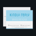 BAR MITZVAH RSVP — na moda estrela giro de azul-es<br><div class="desc">pelo kat massard >> kat@simplysweetPAPERIE.com <<< A na moda para seus RSVP REPLY CARDS - para corresponder aos seus convites principais. Uma opção de barato sofisticada e inteligente para a noiva consciente do orçamento. Dica: 1. Para redimensionar/reposicionar a imagem/foto, pressione o botão laranja "personalizar". 2. Você também pode alterar as...</div>