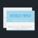 BAR MITZVAH RSVP — na moda estrela giro de azul-es<br><div class="desc">pelo kat massard >> kat@simplysweetPAPERIE.com <<< A na moda para seus RSVP REPLY CARDS - para corresponder aos seus convites principais. Uma opção de barato sofisticada e inteligente para a noiva consciente do orçamento. Dica: 1. Para redimensionar/reposicionar a imagem/foto, pressione o botão laranja "personalizar". 2. Você também pode alterar as...</div>