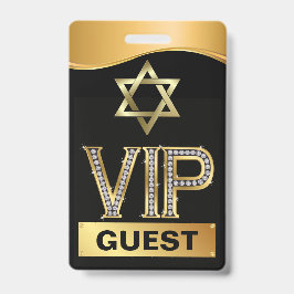 Bar Mitzvah VIP Cordão Crachá - Ver Verso