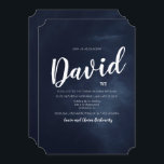 Bar Mitzvah Watercolor Convite<br><div class="desc">Celebre o seu não-tão-pequenino que está a chegar à idade e convide a sua família a ver o chalá a ser fatiado com este convite personalizado do bar mitzvah.</div>