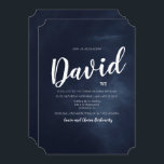 Bar Mitzvah Watercolor Convite<br><div class="desc">Celebre o seu não-tão-pequenino que está a chegar à idade e convide a sua família a ver o chalá a ser fatiado com este convite personalizado do bar mitzvah.</div>