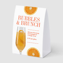 Bar ou Mesa de Brunch de Coquetel Mimosa Moderna L