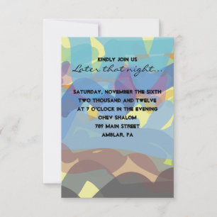 Bar PINTEIRO Bat Mitzvah - Cartão do partido