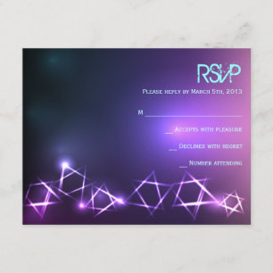 BAR STARS and LIGHTS - Placa de resposta Mitzvah