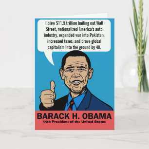 Barack Obama Cartão Personalizável