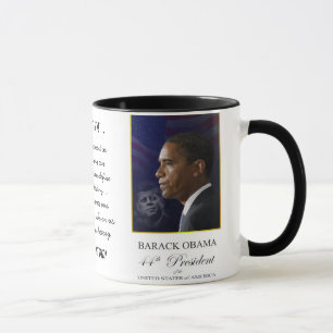 Barack Obama com Jack Kennedy - caneca da