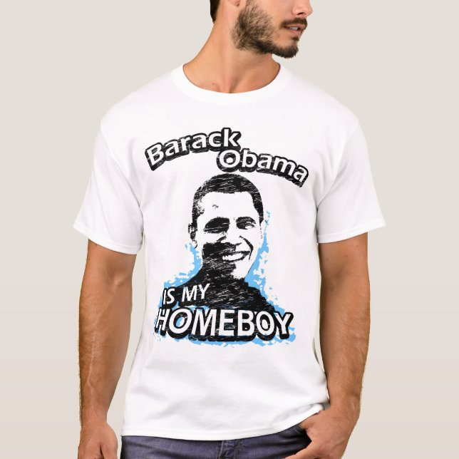 Barack Obama é a minha camiseta ficar em casa (Frente)