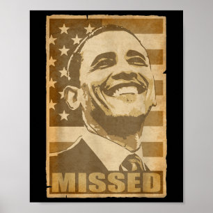 Barack Obama Perdeu Poster Torn