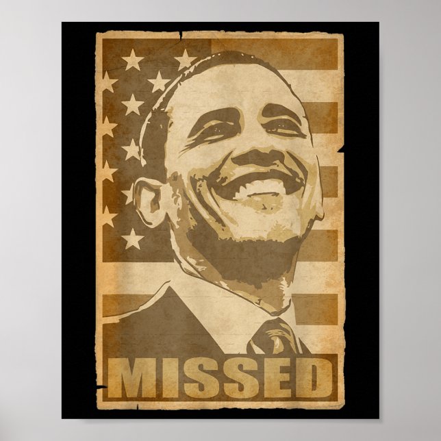 Barack Obama Perdeu Poster Torn (Frente)