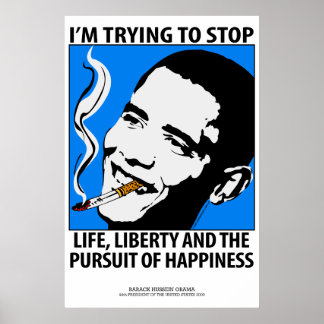 Barack Obama Politics Satire Poster
