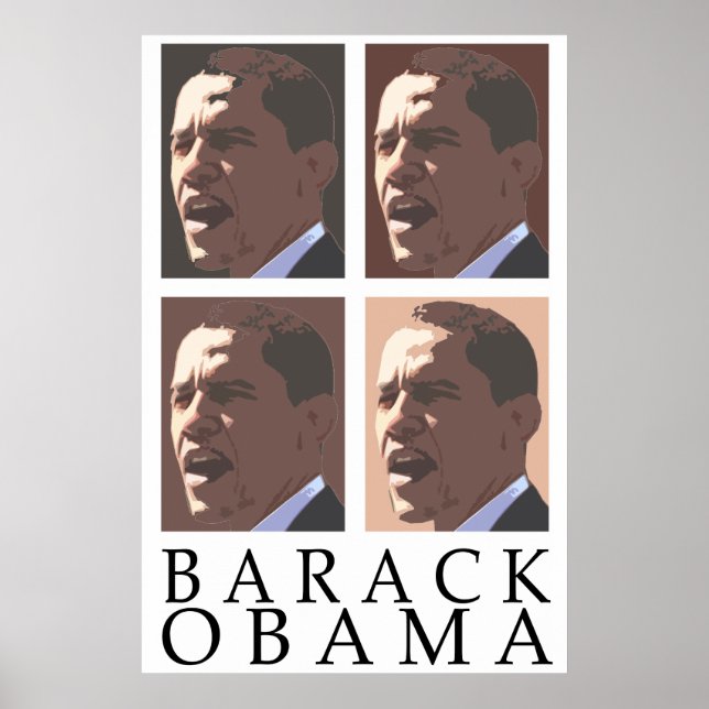 Barack Obama Portrait Poster (Frente)
