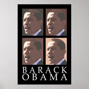 Barack Obama Quatro Poster de Retrato