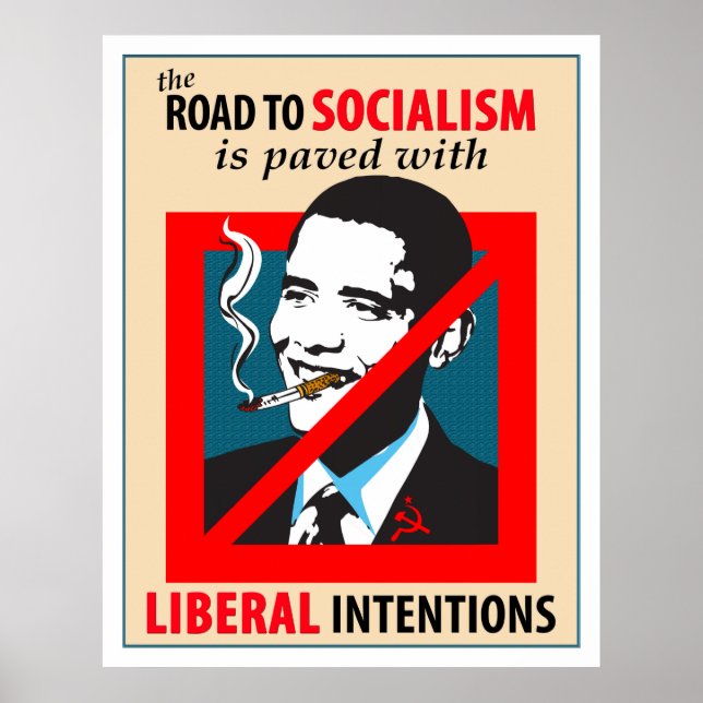 Barack Obama Roteiro Para O Socialismo Poster (Frente)