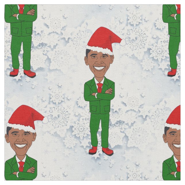 barack obama santas tecido (Detalhe)