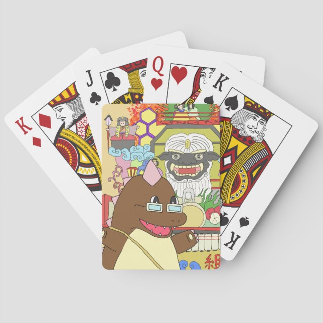 BARALHO 道の駅くじ　やませ土風館オリジナルキャラクターどっふぅくん　お祭りトランプ (Verso)