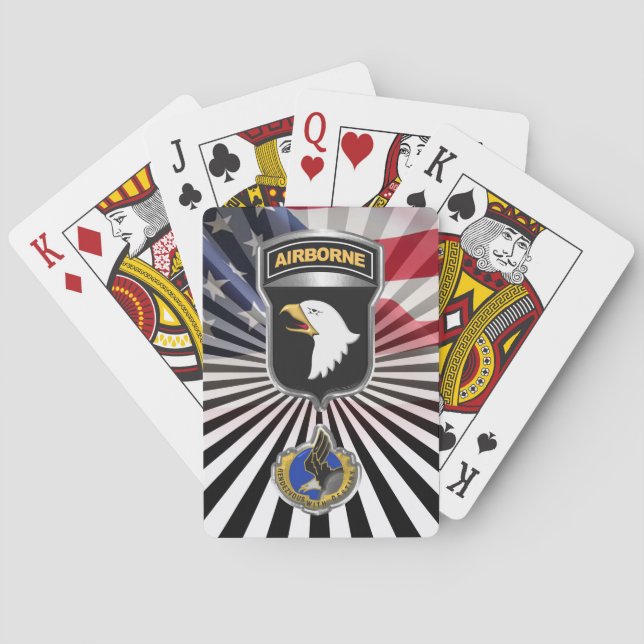 Baralho 1011 rua da Divisão Rakkasans Patch (Verso)