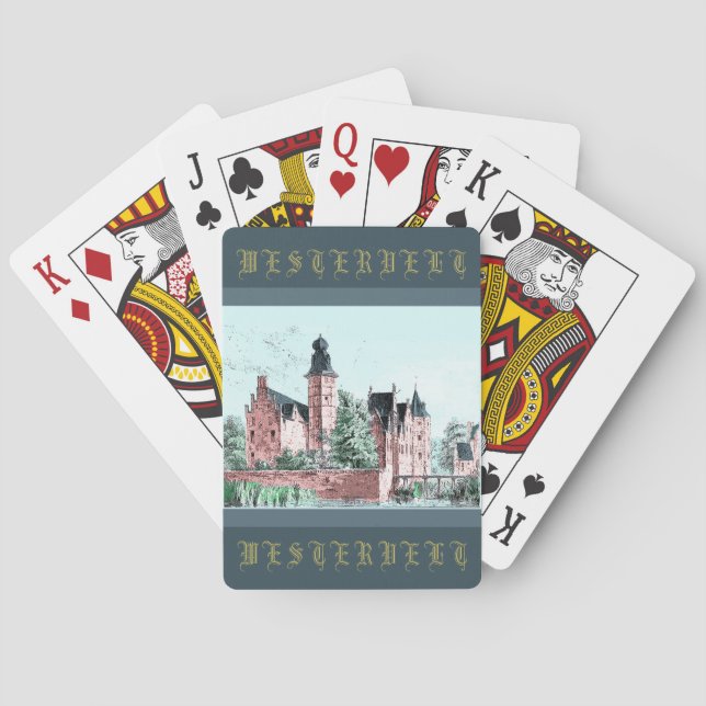 Baralho 1729 A. de Haen Dutch Kasteel WESTERVELT (Verso)