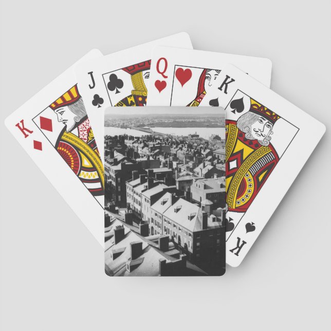 Baralho 1859: A cidade de Boston, Massachusetts (Verso)