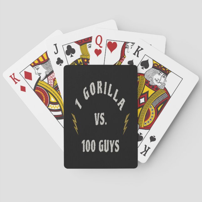 Baralho 1 Gorila vs. 100 Homens (Verso)
