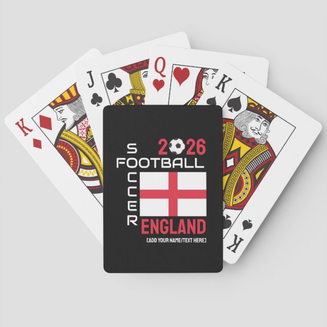 Baralho 2026 INGLATERRA Futebol de Associação Nome Persona (Verso)
