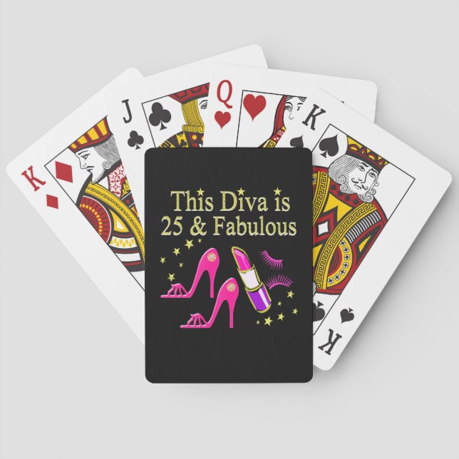 BARALHO 25 E DESIGN DE DIVA FABULOUS DAZZLING (Verso)