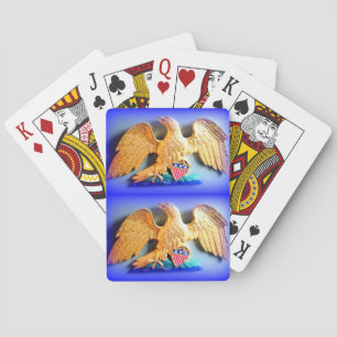 Baralho 2 águias douradas jogando cartas