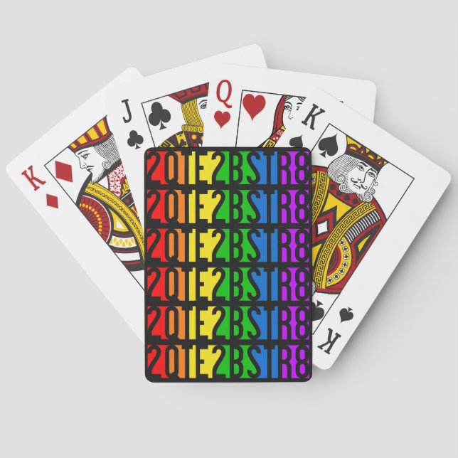 Baralho 2QTE2BSTR8 cartas de jogar (Verso)