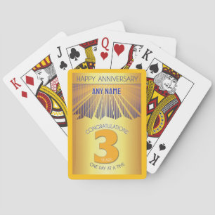 Baralho 3 Anos   Golden Ray 12 Passos NOME PERSONALIZADO