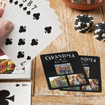 3 Photo Grandma Est Year Custom Name Number Grands