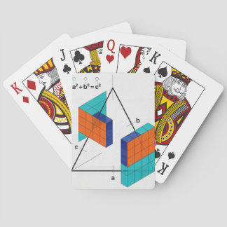 Baralho 3D Pythagorean Theorem Math Playing Cards
