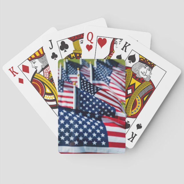 Baralho 400 bandeiras que acenam orgulhosa em um campo (Verso)