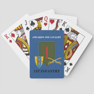 Baralho 4o CARTÕES de JOGO da INFANTARIA da 4o CAVALARIA