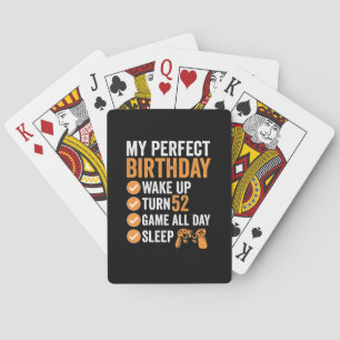 Baralho 52º Turno 52 Meu Aniversário Perfeito de Jogos
