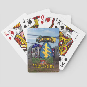 Baralho 5 green berets vietnam war vets veteranos poker C