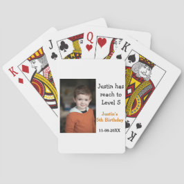 Baralho 5 jogo de aniversário em data moderna