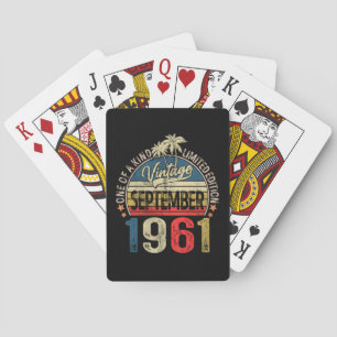Baralho 60ª Vintage para Homens e Mulheres Vintage Anivers