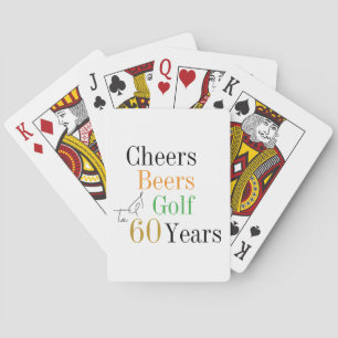 Baralho 60º aniversário Golfe anima cervejas minimamente