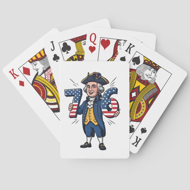 Baralho 6-7 7-6 George Washington Seis Sete Meme 67 Trend (Verso)