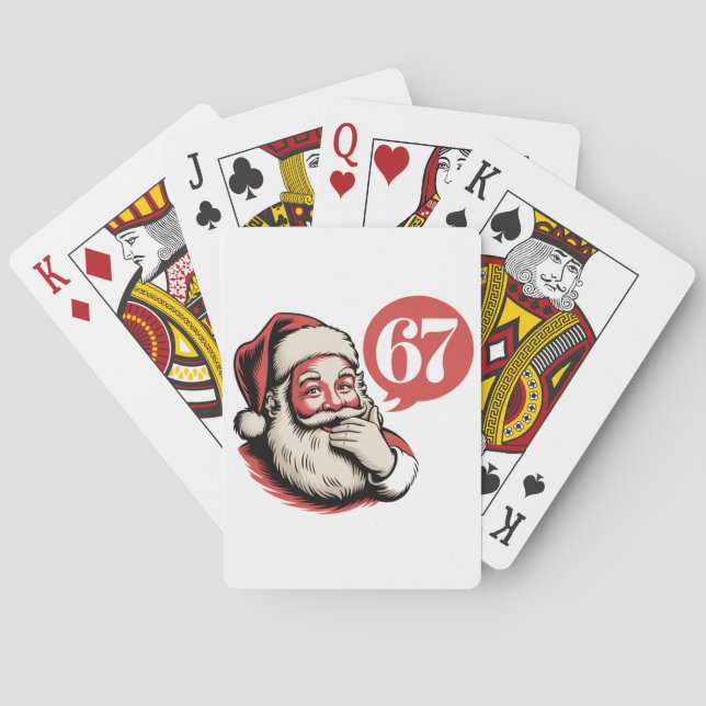 Baralho 6 7 Natal Seis Sete Brainrot Papai Noel (Verso)