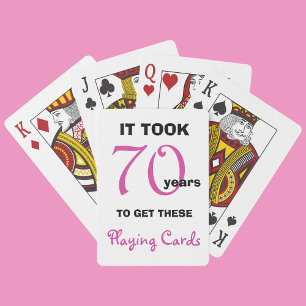 Baralho 70 Birthday deu ideias para ela - Jogando cartas