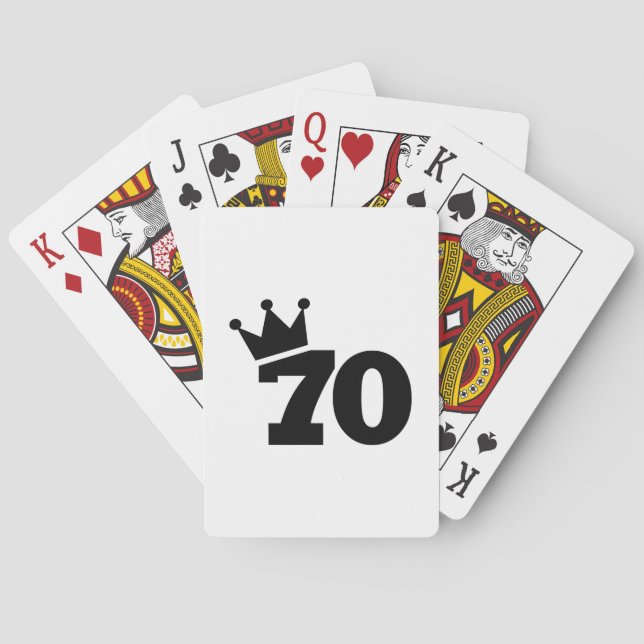 Baralho 70 de aniversário da Coroa (Verso)