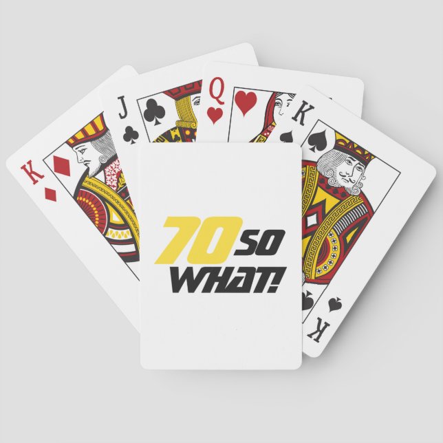 Baralho 70, então que 70 de Aniversário Engraçado (Verso)