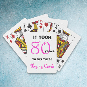 Baralho 80 Birthday deu ideias para ela - Jogando cartas