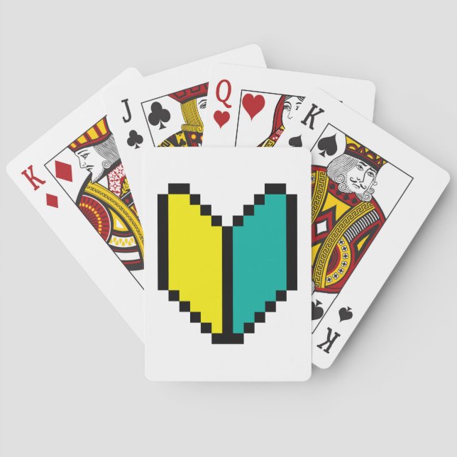 Baralho 8 Bits Pixel Wakaba / Shoshinsha Mark (Verso)