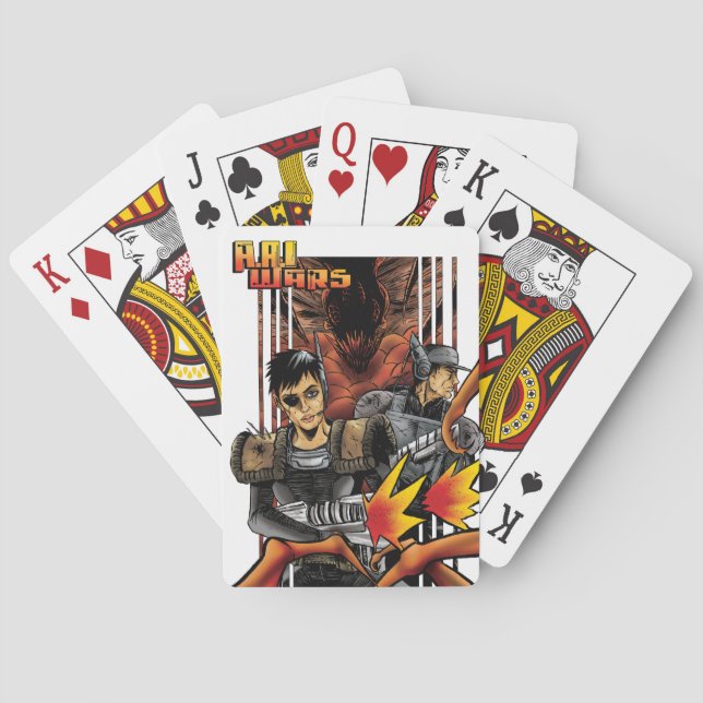 Baralho A.A.I. Guerra Bicicleta jogar cartas (Verso)