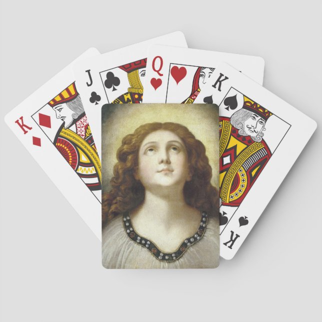 Baralho A Alma Abençoada (Jovem Religiosa Angelic) (Verso)